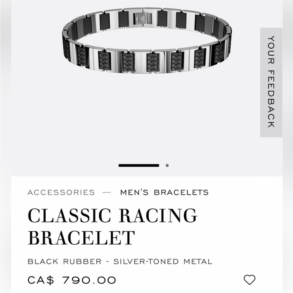 Chopard Black and Silver Bracelet